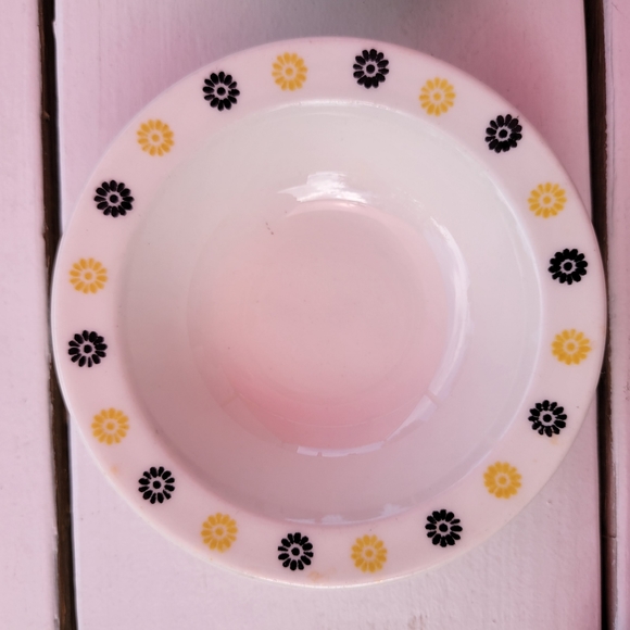 Homer Laughlin Fruit Salsa Dessert Dishes (2) ~ 1960s ~ MCM ~ Retro ~ Floral - Picture 2 of 16